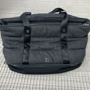 Sweaty Betty flannel workout bag